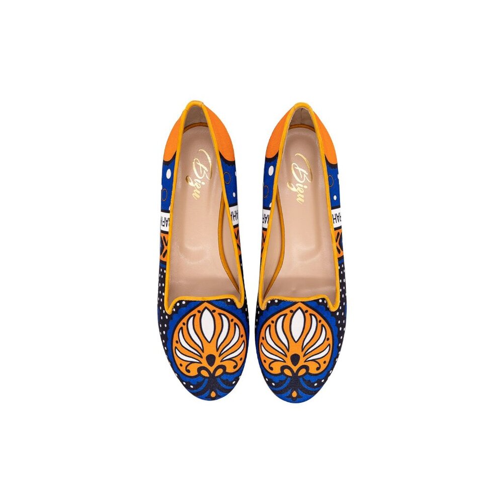 Ballet Flats, Loafers - Black & Gold